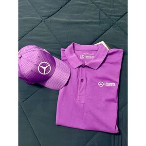 Mercedes AMG Formula 1 Polo shirt NWT (Size L) and Matching Hat